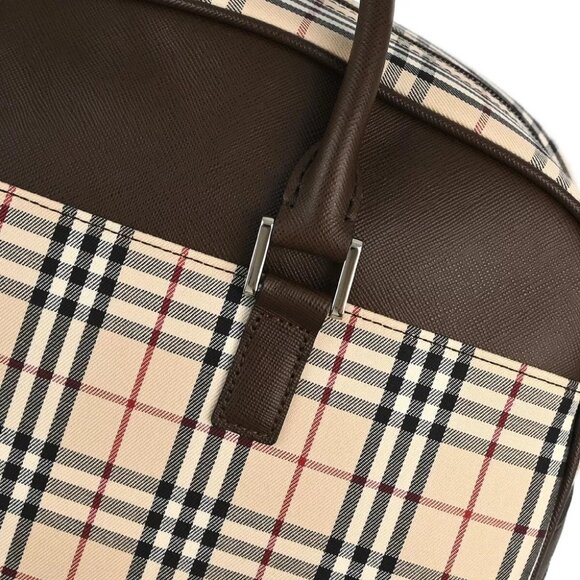 Burberry Beige Brown Burberry Check 2way Handbag - Picture 8 of 10